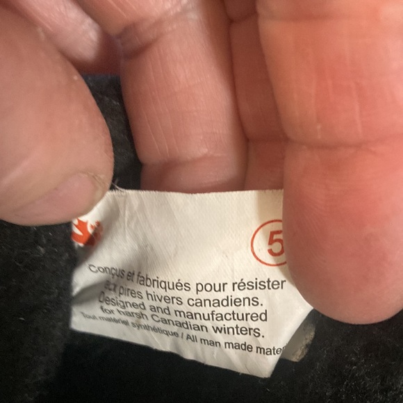 Gray Wolf black with red,grey and black pattern winter boots - Picture 7 of 7